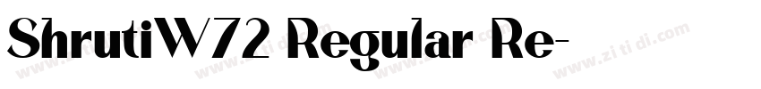 ShrutiW72 Regular Re字体转换
